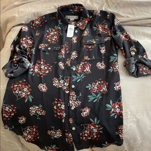 Ann Taylor Loft floral blouse